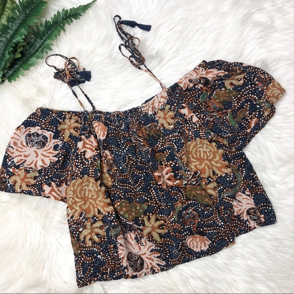 Madewell Silk Cold Shoulder Top - Picture 4 of 7